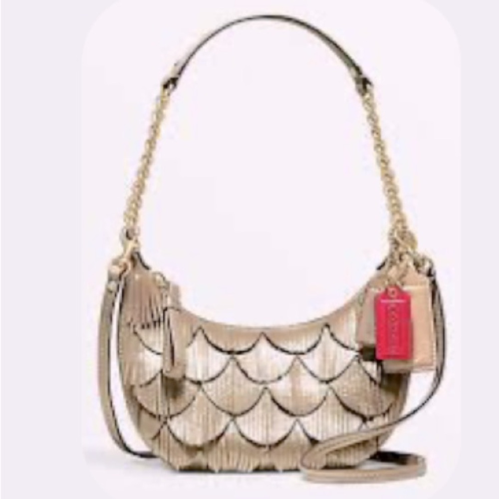 Vintage Coach Poppy 1941 Mini Hobo Fringe Bag - Picture 2 of 11